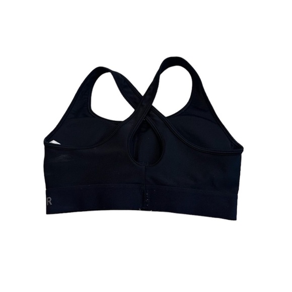 Under Armour Women's Mid Crossback Sports Bra Black - Picture 2 of 5